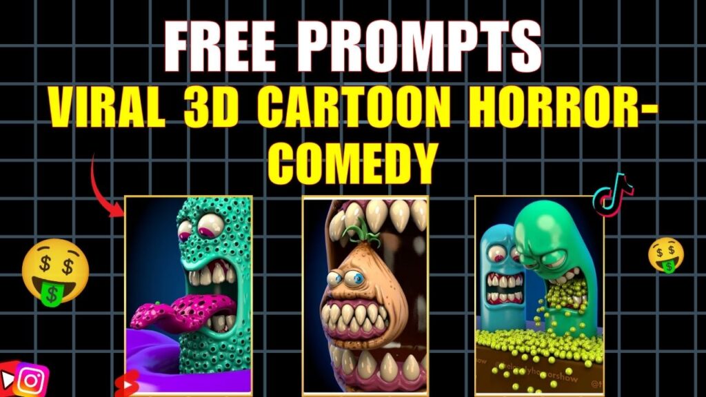 How to Make Viral 3D Cartoon Horror-Comedy