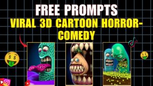 How to Make Viral 3D Cartoon Horror-Comedy
