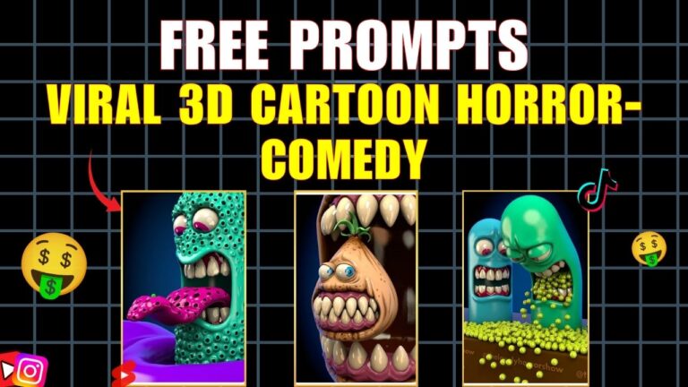 How to Make Viral 3D Cartoon Horror-Comedy