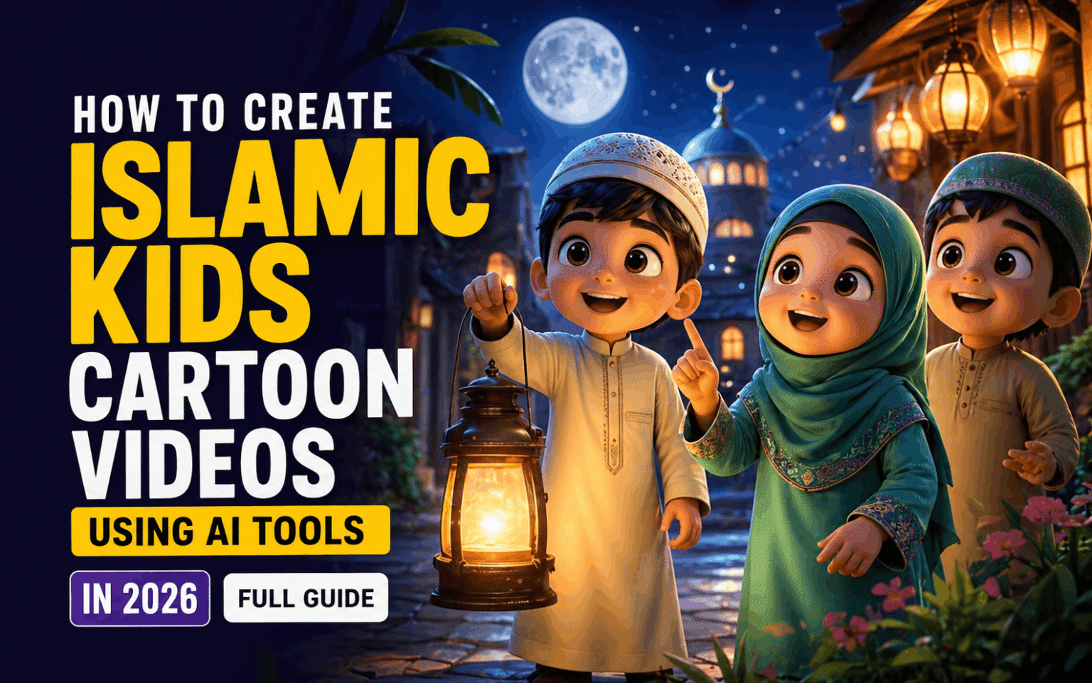 How to Create Islamic Kids Cartoon Videos Using AI Tools in 2026 (Full Guide) How to Create Islamic Kids Cartoon Videos Using AI Tools in 2026