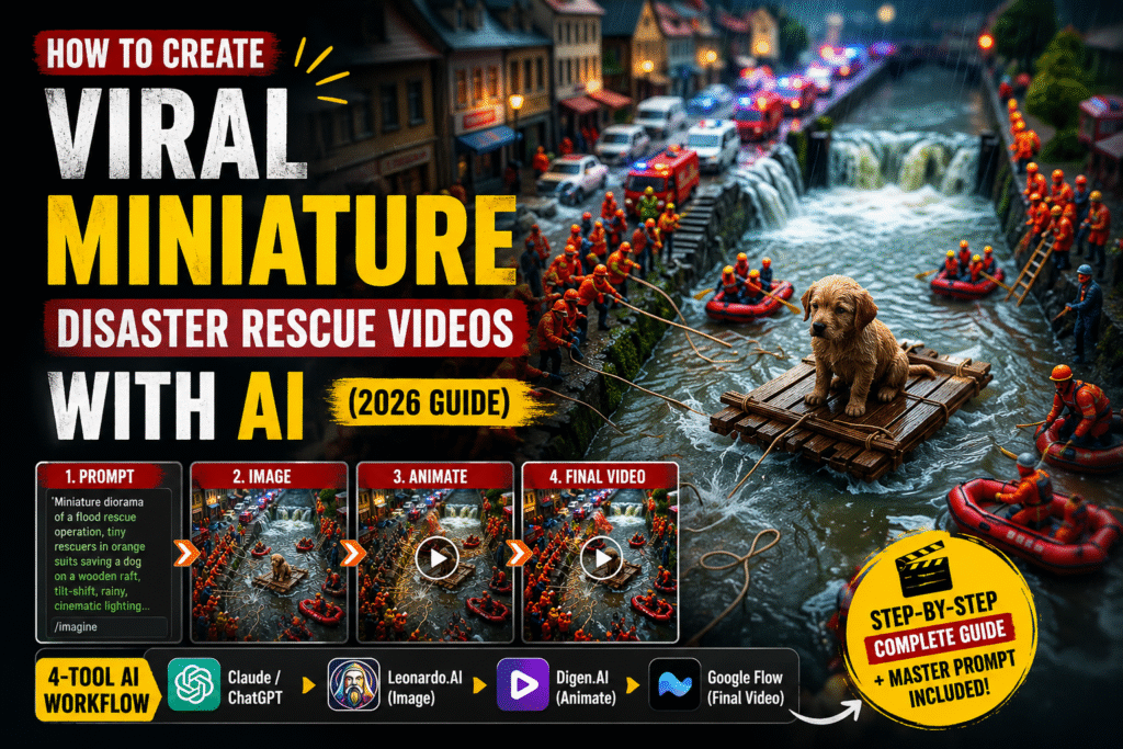 httpstechnivella.comhow-to-make-viral-miniature-disaster-rescue-videos-with-ai
